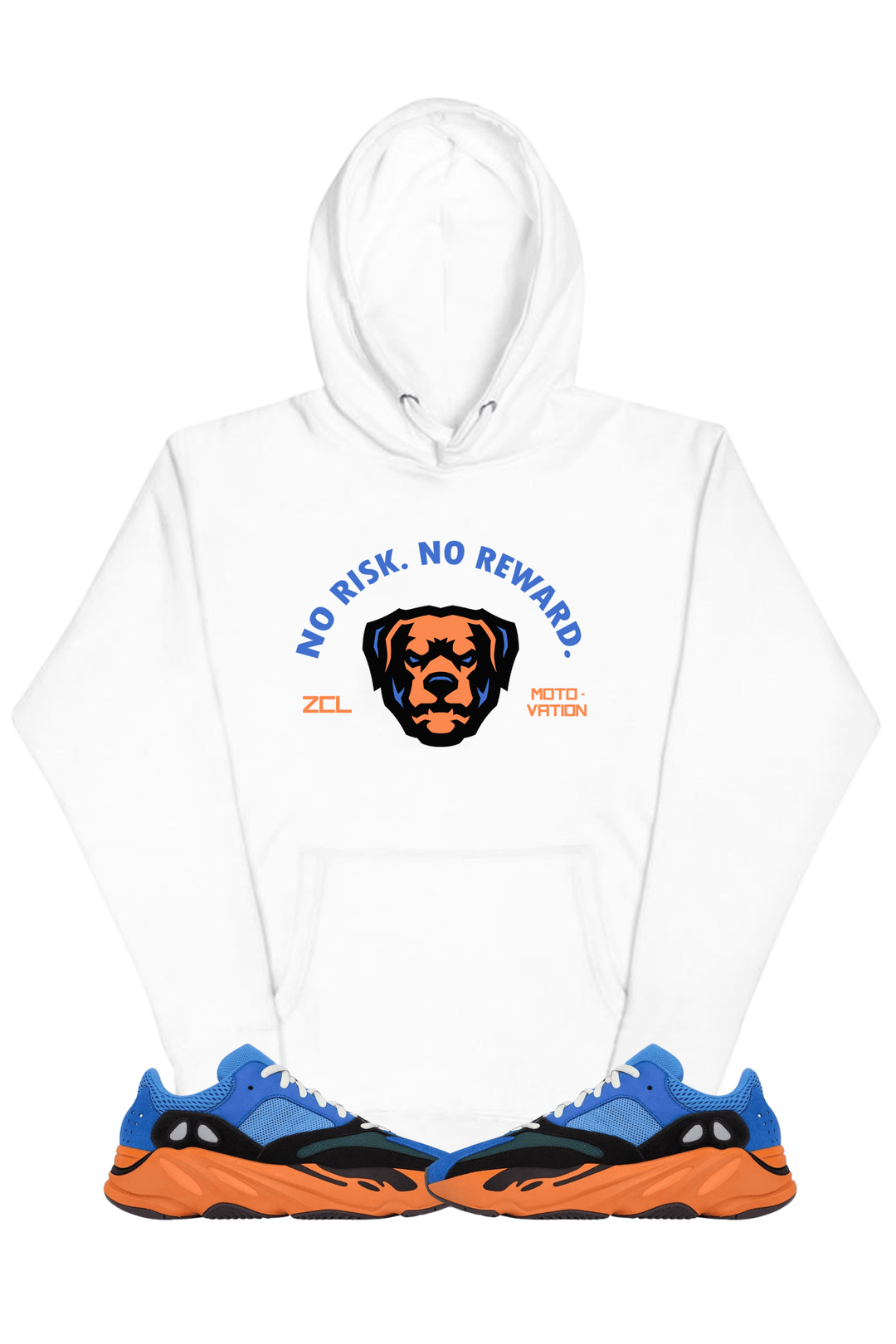 Yeezy Boost 700 "No Risk No Reward" Hoodie (Bright Blue) - Zamage