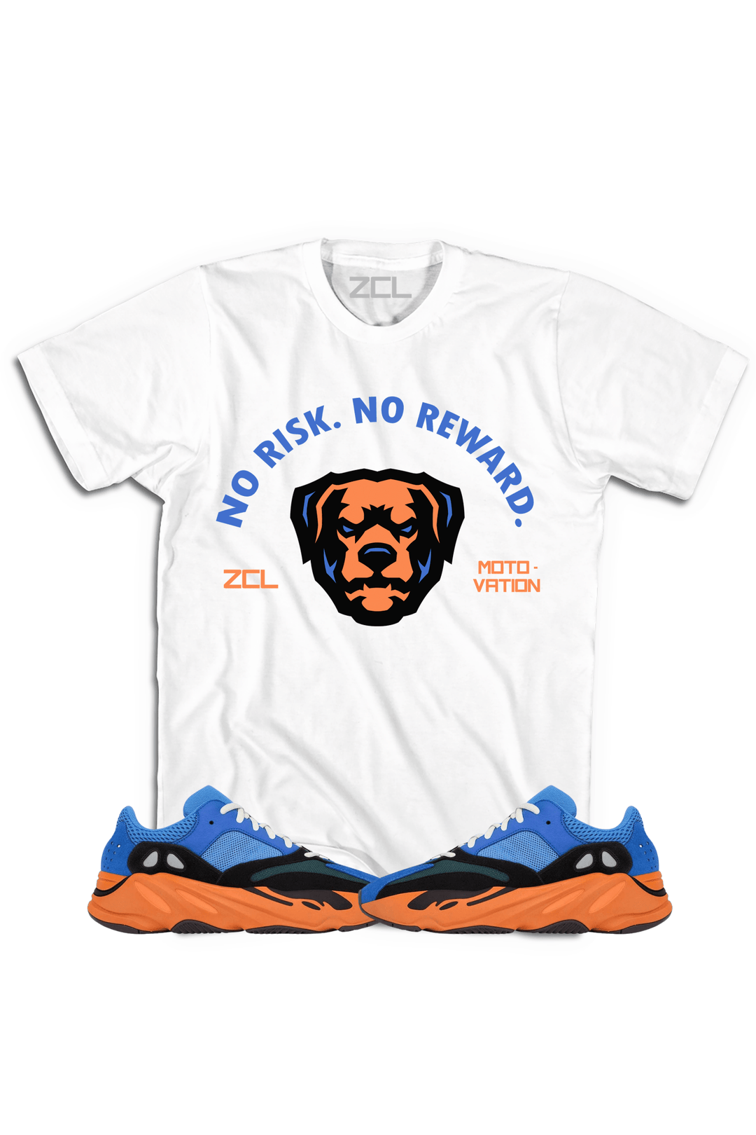 Yeezy Boost 700 "No Risk No Reward" Tee (Bright Blue) - Zamage