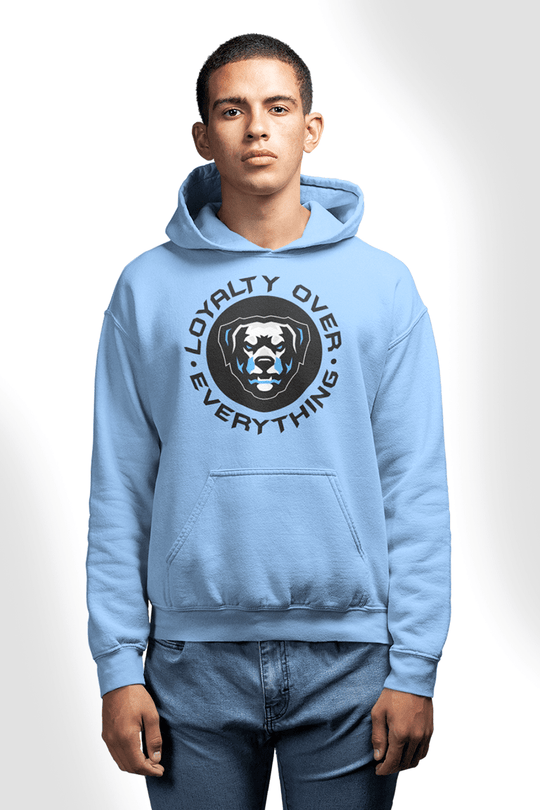 ZCL Loyalty Over Everything Hoodie (Light Blue) - Zamage