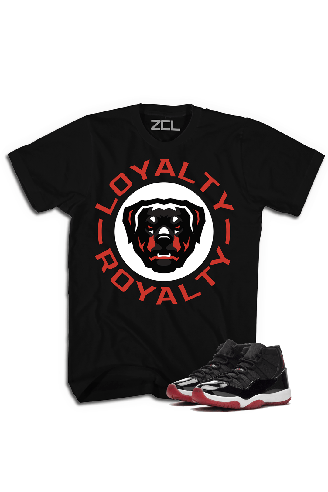ZCL Loyalty - Royalty "Air Jordan 11 Bred" HookUp Tee (Red) - Zamage