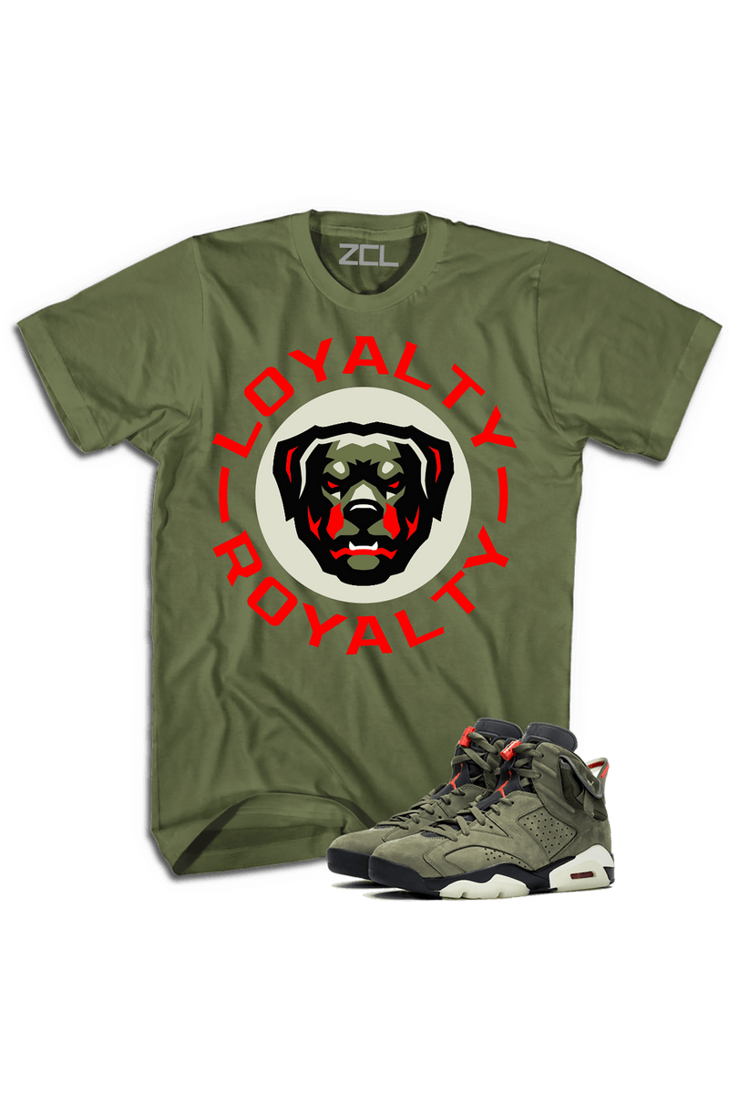 ZCL Loyalty - Royalty Jordan "Travis Scott" HookUp Tee (Olive) - Zamage