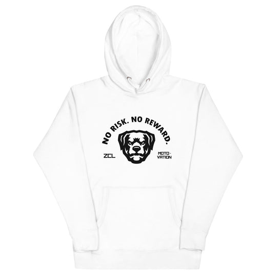 ZCL No Risk No Reward Hoodie (White) - Zamage