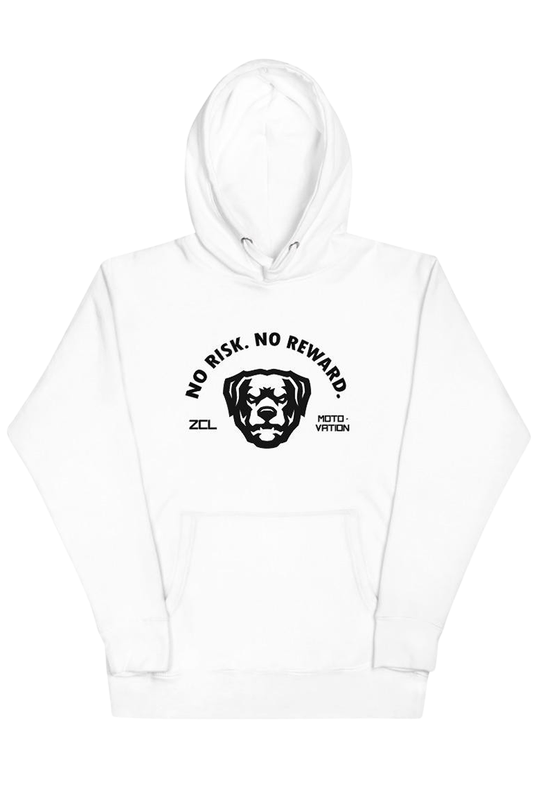 ZCL No Risk No Reward Hoodie (White) - Zamage
