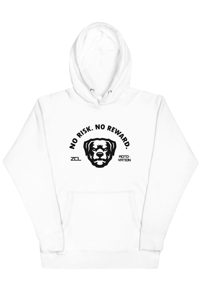 ZCL No Risk No Reward Hoodie (White) - Zamage