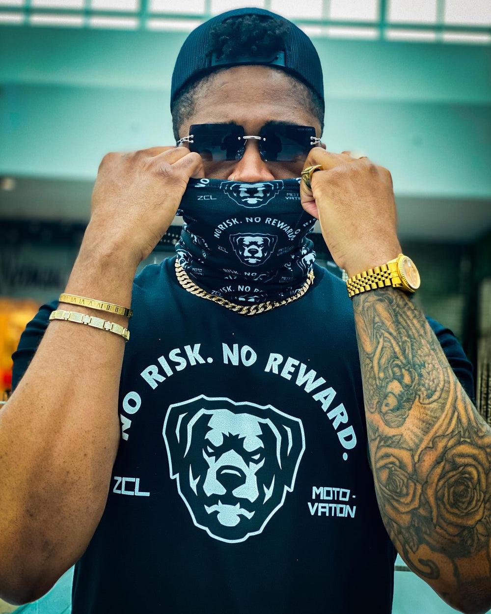 ZCL No Risk No Reward Tee (Black) - Zamage