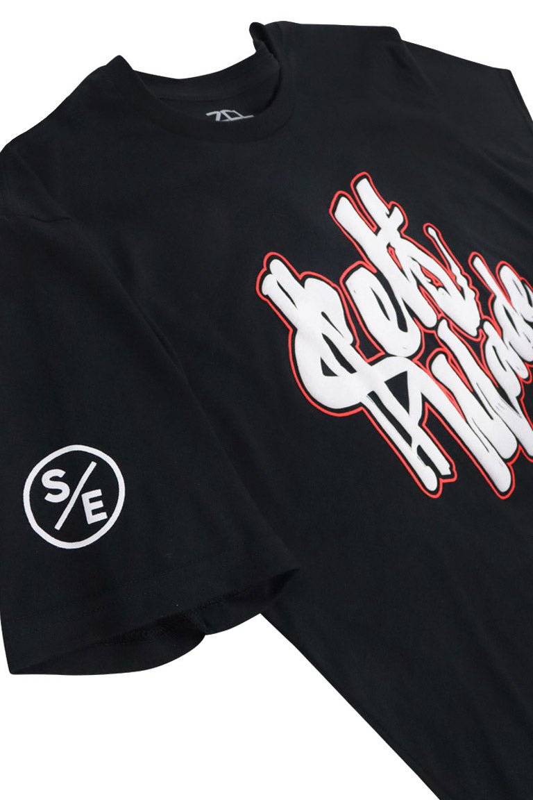 ZCL Self Made Puff Print Limited Run Tee (Black) - Zamage