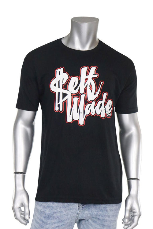 ZCL Self Made Puff Print Limited Run Tee (Black) - Zamage